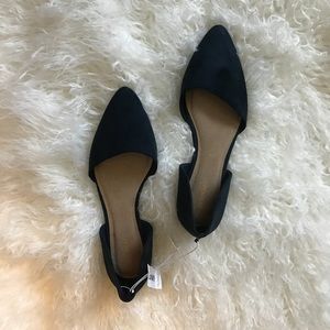 Navy flats